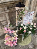 Entradas ceremonia. Estación pétalos y arroz