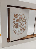Portafotos Madera Mamá
