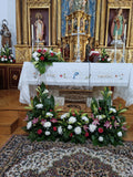 Decoración de mesas de Altar.