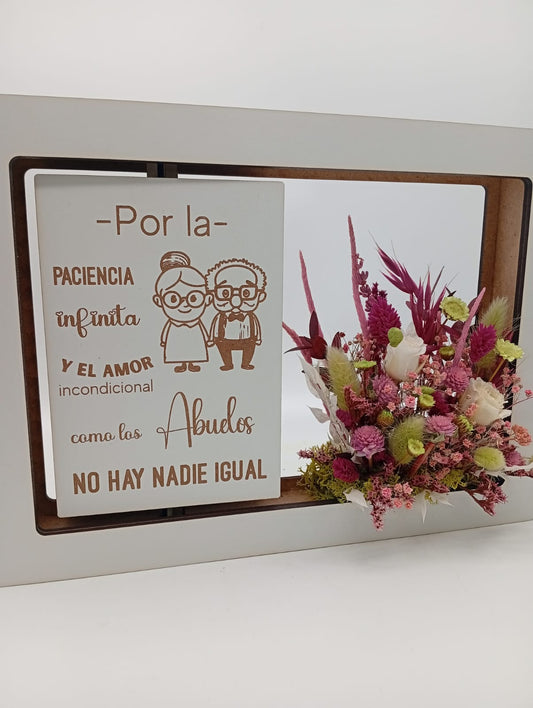 Portafotos Madera Abuelos