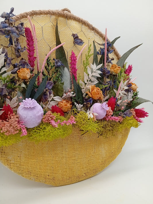 Balcón floral sobre Aro