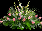 Centro Rosas, Lilium y Gladiolo